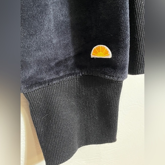 C&C California Velour Black Stripe Full Zip Black Hoodie Large - Picture 5 of 13